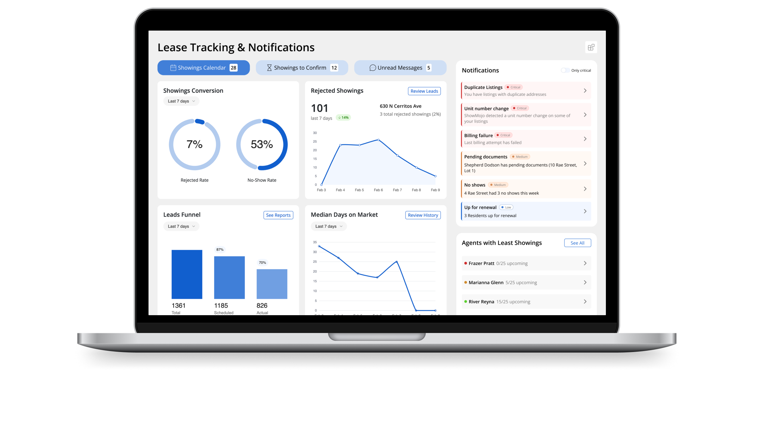 Selected product work — lead mockup